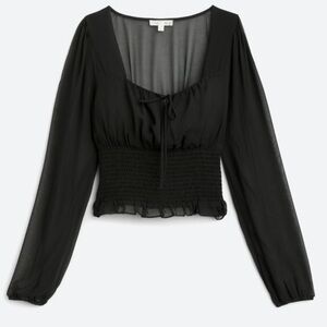 Nine Britton Smocked Blouse